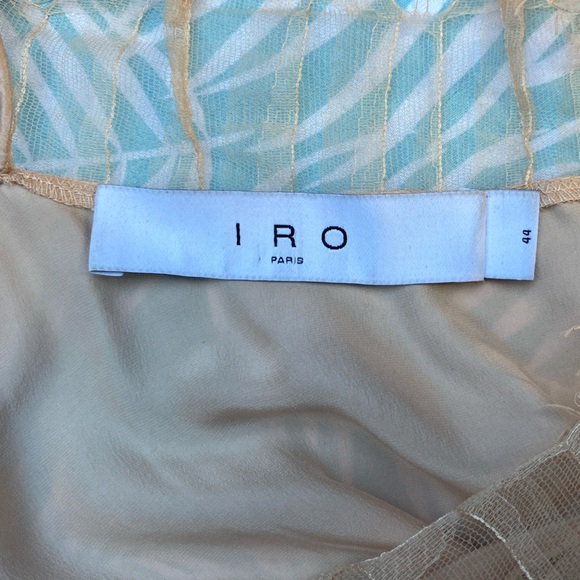 IRO Silk Berwyn Lace Camisole 44 Cream - Picture 2 of 9